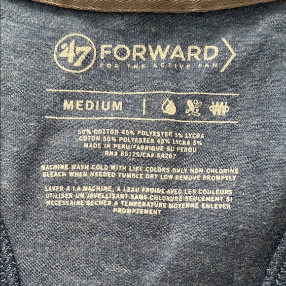 47 Women's Navy Red Sox Boston Tank Top - Picture 5 of 6